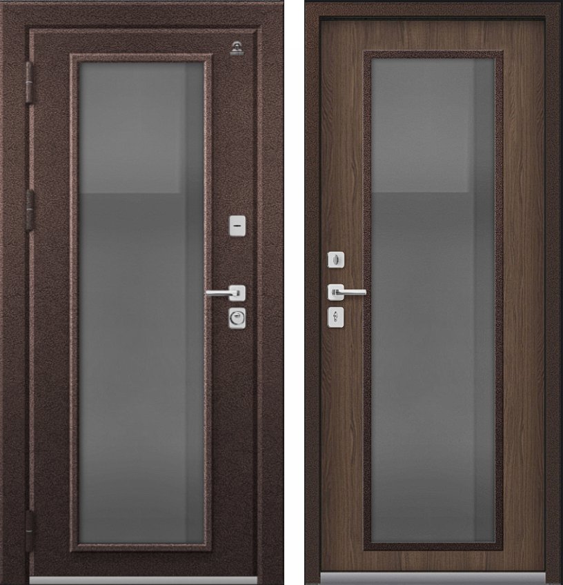 Дверь Термо-11 Шоколадный муар - Миндаль DIS007476