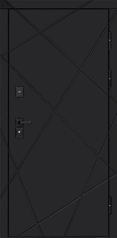 Товар Дверь Термо-Доор Лучи black(черная фуринтура) (квартира) DIS007543