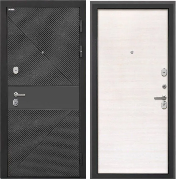 Дверь Интекрон Сицилия Remix (фурнитура хром) ФЛ-613 черный крашеный DIS007194