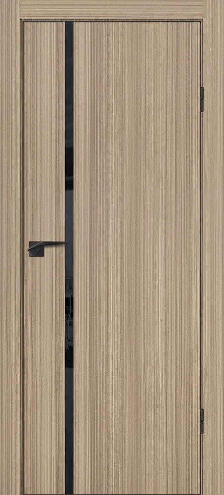 Межкомнатная дверь P-22  кромка ABS черная c 4-х ст. Эвкалипт тасманский