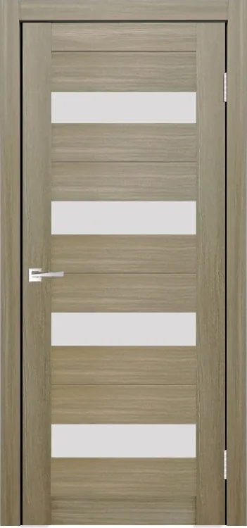 Межкомнатная дверь Легенда X-8 Тон Неаполь Остекление Сатинат белое